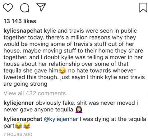 Kylie Jenner séparée de Travis Scott ? Elle dément les rumeurs !