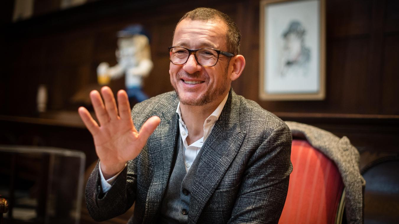 Dany Boon pose aux côtés de Jennifer Aniston et Adam Sandler