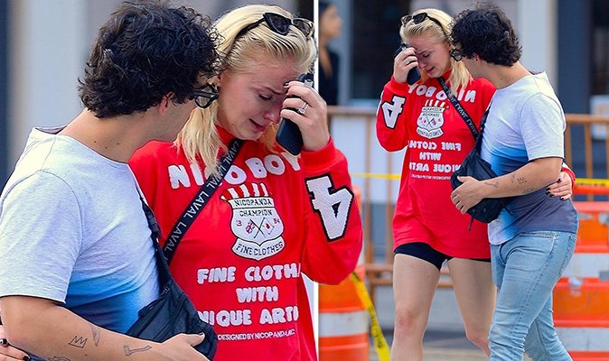 La raison surprenante pour laquelle Sophie Turner pleurait dans les bras de Joe Jonas