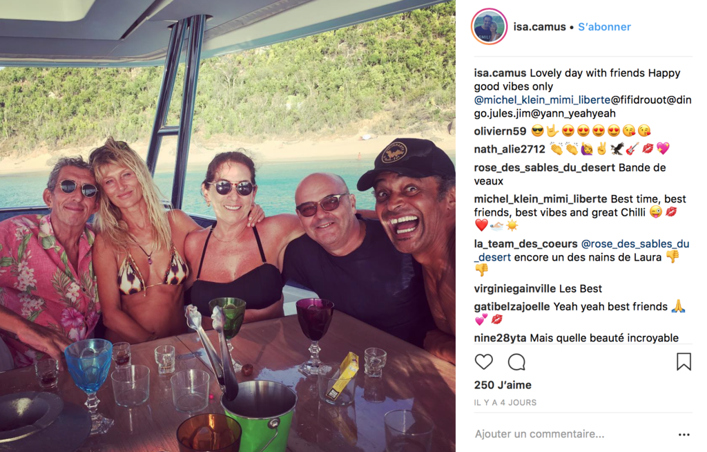 Yannick Noah et Isabelle Camus love to love en vacances à Saint-Barth !