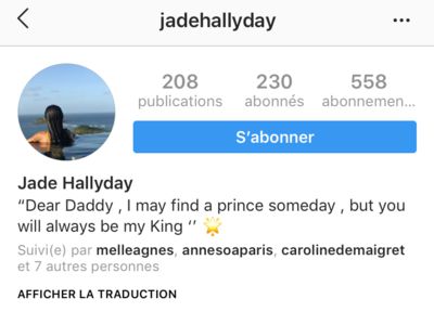 Jade Hallyday : Sa première déclaration pleine de tendresse à son père défunt