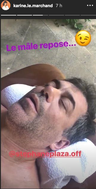 Karine Le Marchand et Stéphane Plaza en vacances : Siestes et massages relaxants au programme !