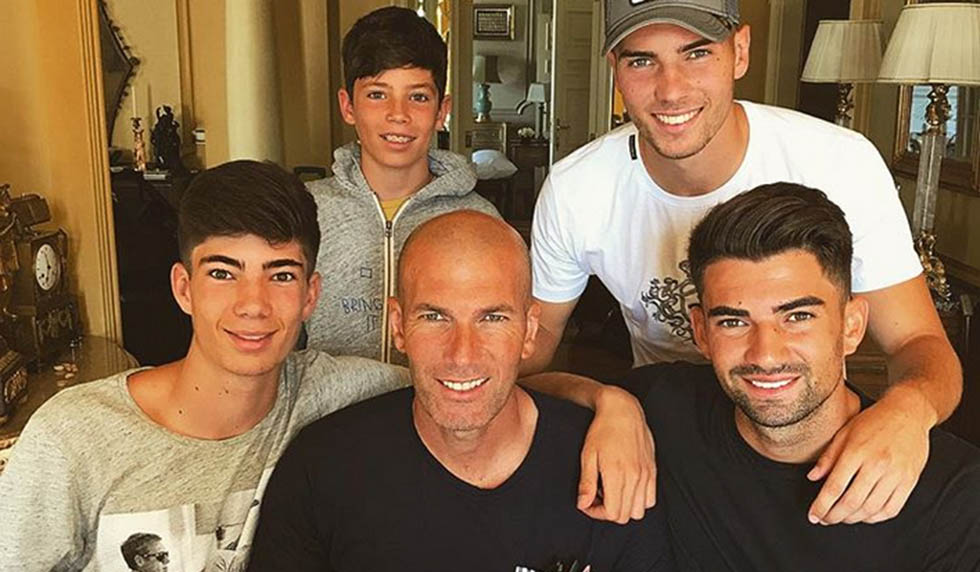  Zinedine Zidane et ses fils @ Instagram