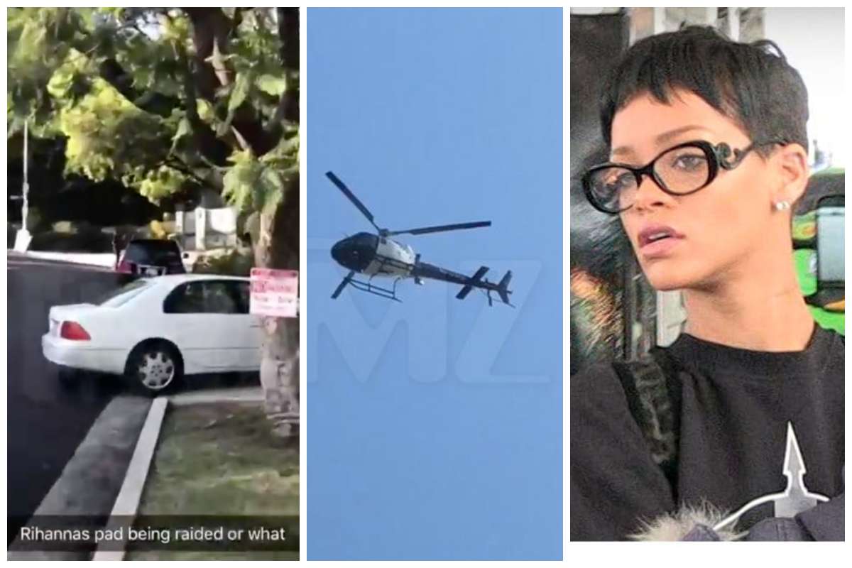 Rihanna : La police et un hélicoptère interviennent chez la chanteuse