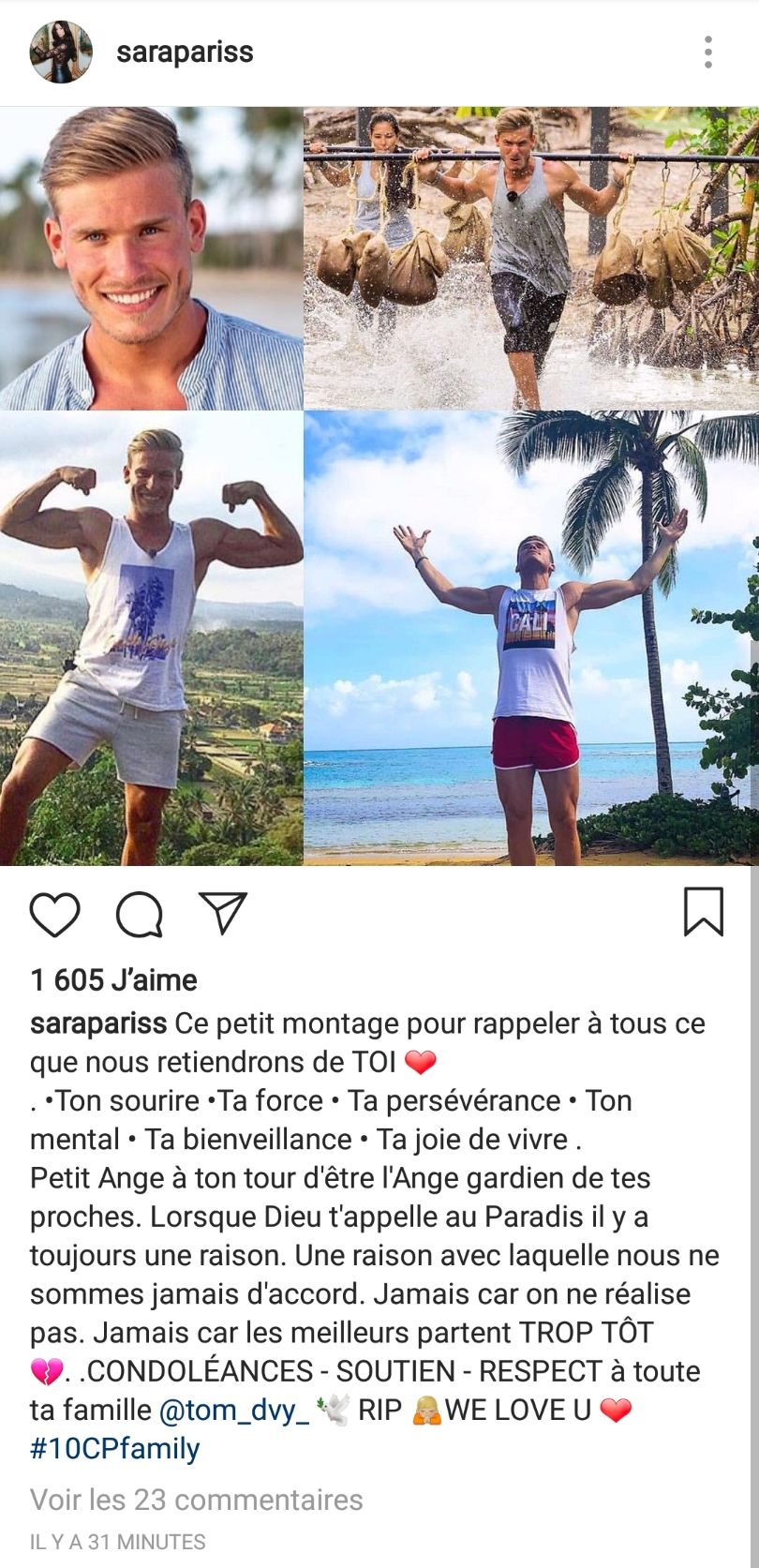 Tom Diversy décédé : Les candidats de télé-réalité lui rendent hommage !