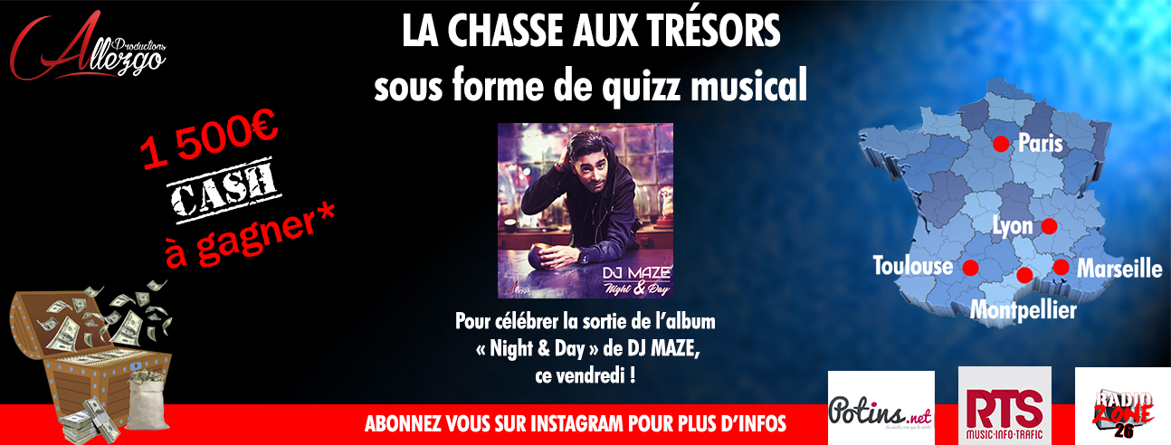 Chasse aux trésors inédite : Allezgo Productions vous offre la possibilité de gagner 1500 euros !