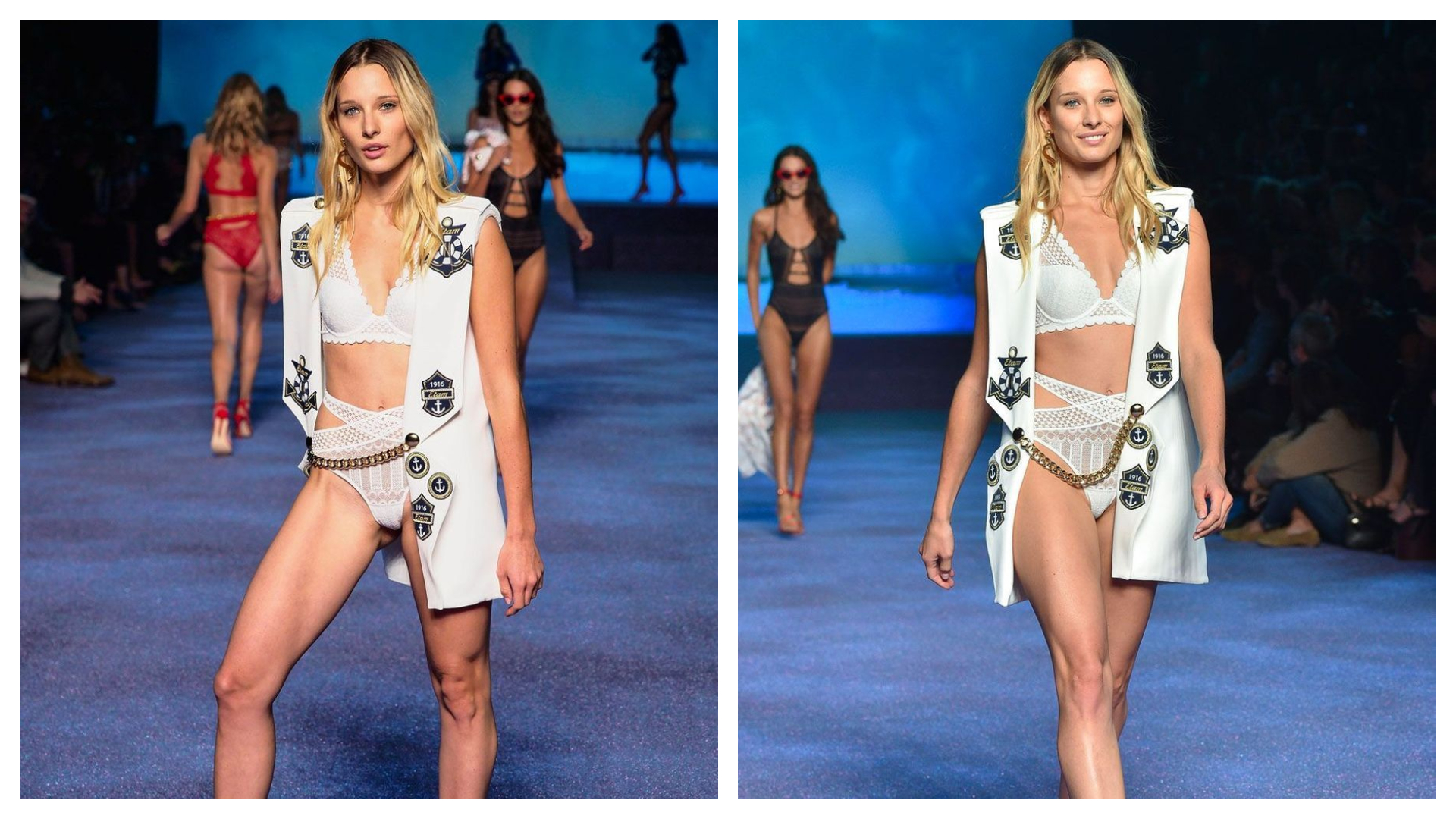 Défilé Etam Lingerie 2018 : Ilona Smet divine sur le podium