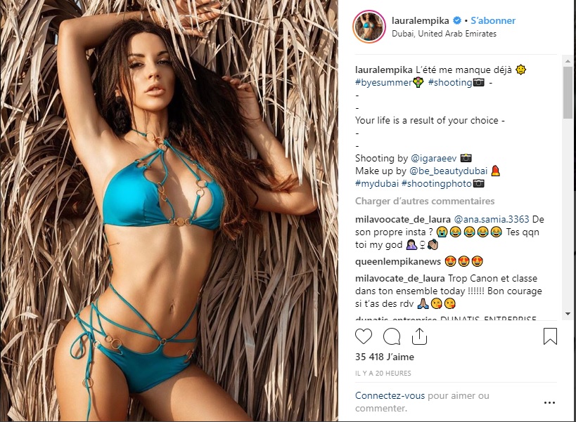 C'est chaud ! Laura Lempika (LMvsMonde3) sexy en maillot de bain