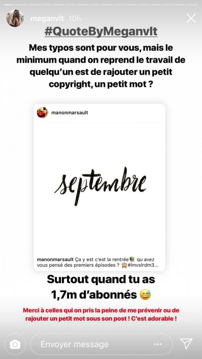 Manon Marsault violemment clashée par une blogueuse pour plagiat !