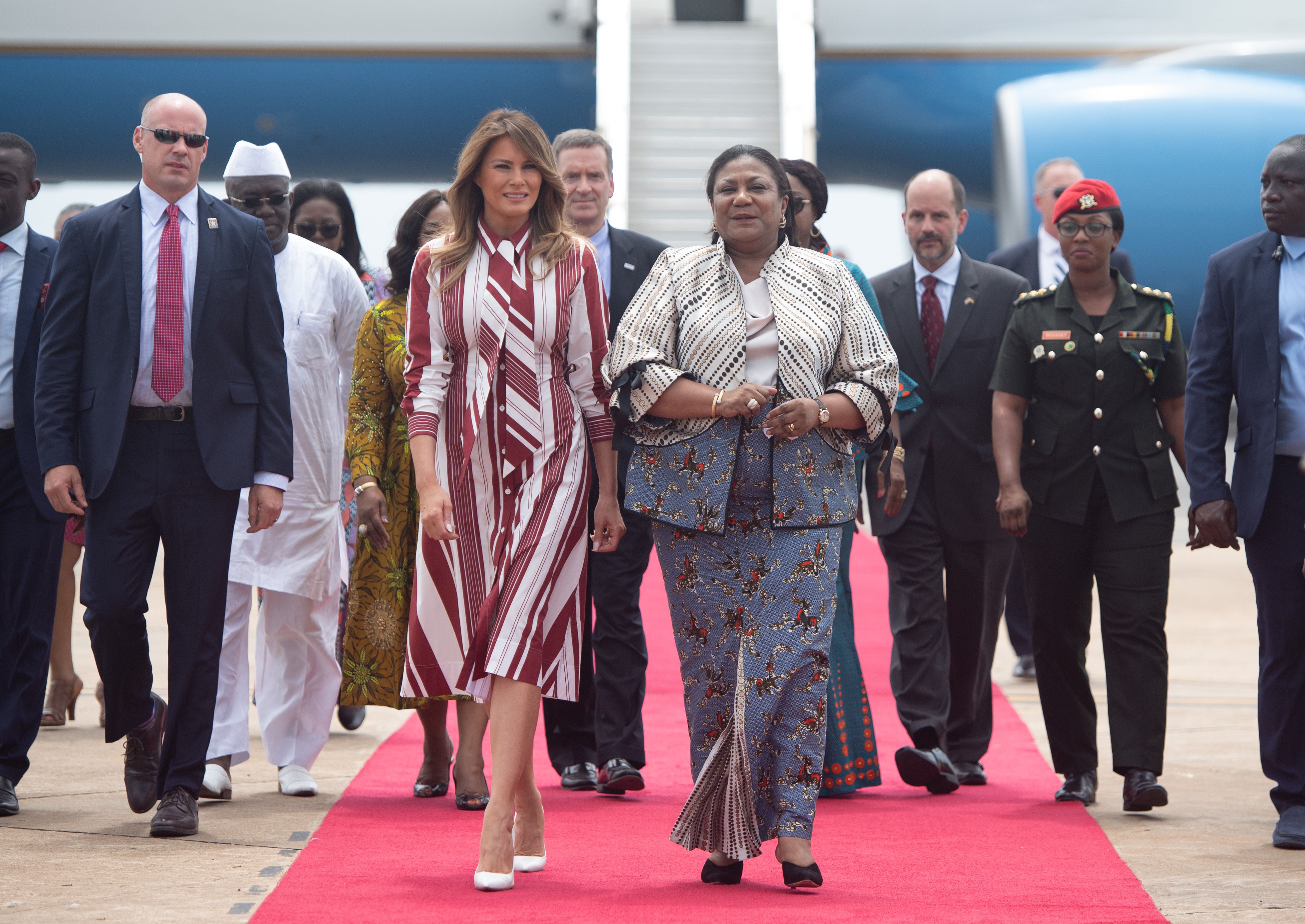 Melania Trump : En voyage humanitaire en Afrique, son look fait polémique