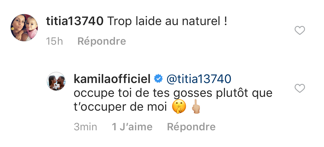 Kamila violemment clashée sur son physique, elle réplique !