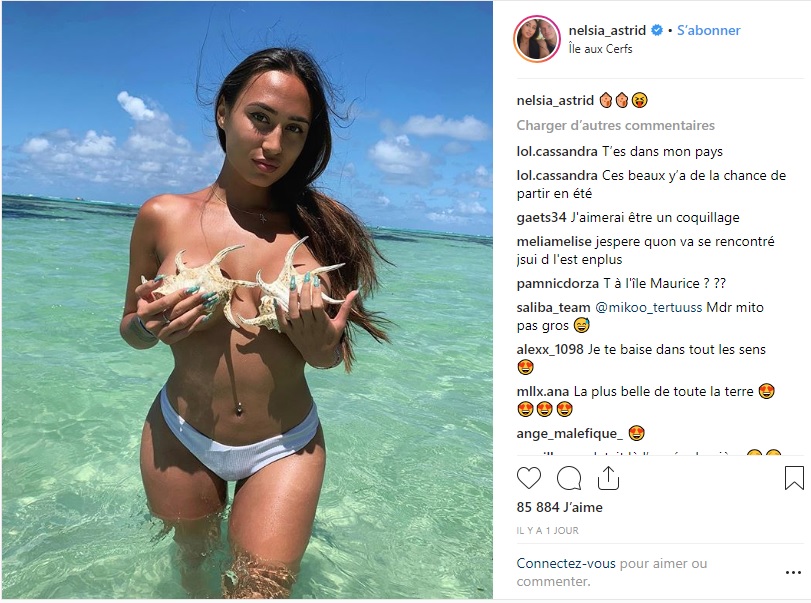 Astrid Nelsia topless en mode sirène : la photo qui fait sensation