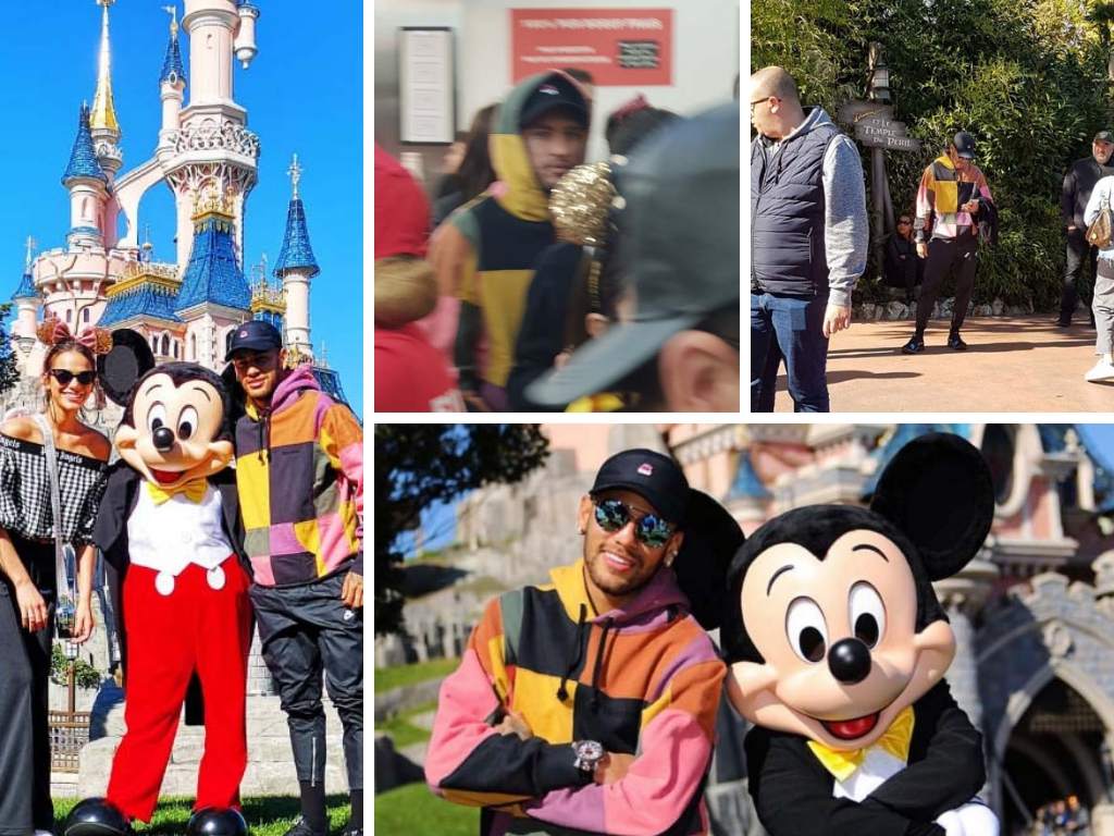 Neymar et Bruna Marquezine très amoureux à Disneyland Paris