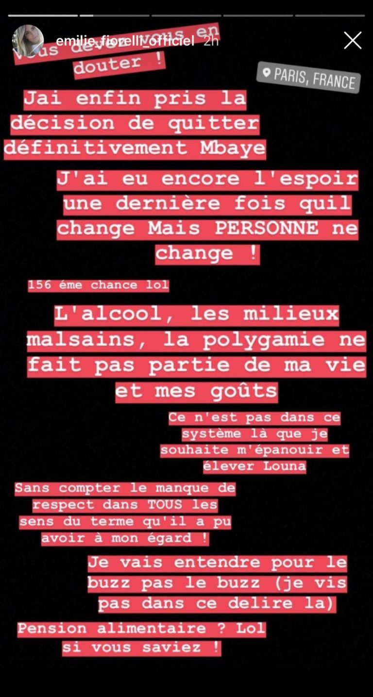 Emilie Fiorelli séparée de M’Baye Niang : elle balance tout sur le footballeur !