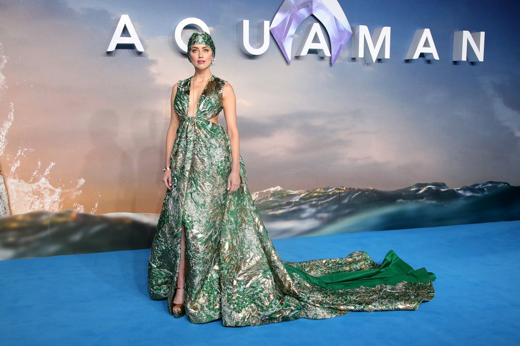 Amber Heard surprend avec son look très original à la première d'Aquaman !