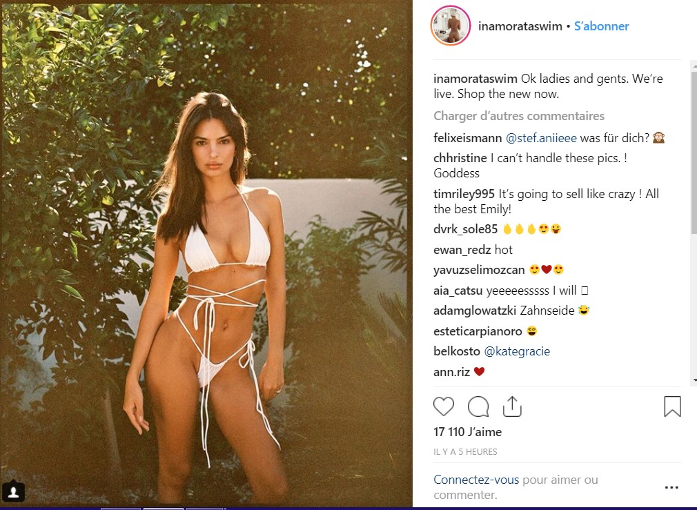 Emily Ratajkowski frappe encore et en montre presque trop !