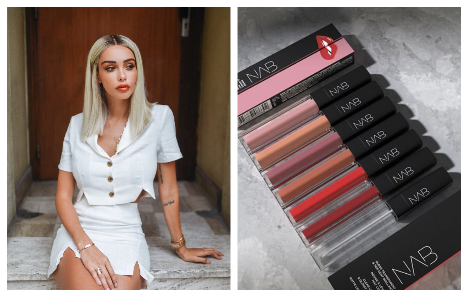 Nabilla Benattia accusée de plagiat : NAB Cosmetic ressemble étrangement à NARS Cosmetics