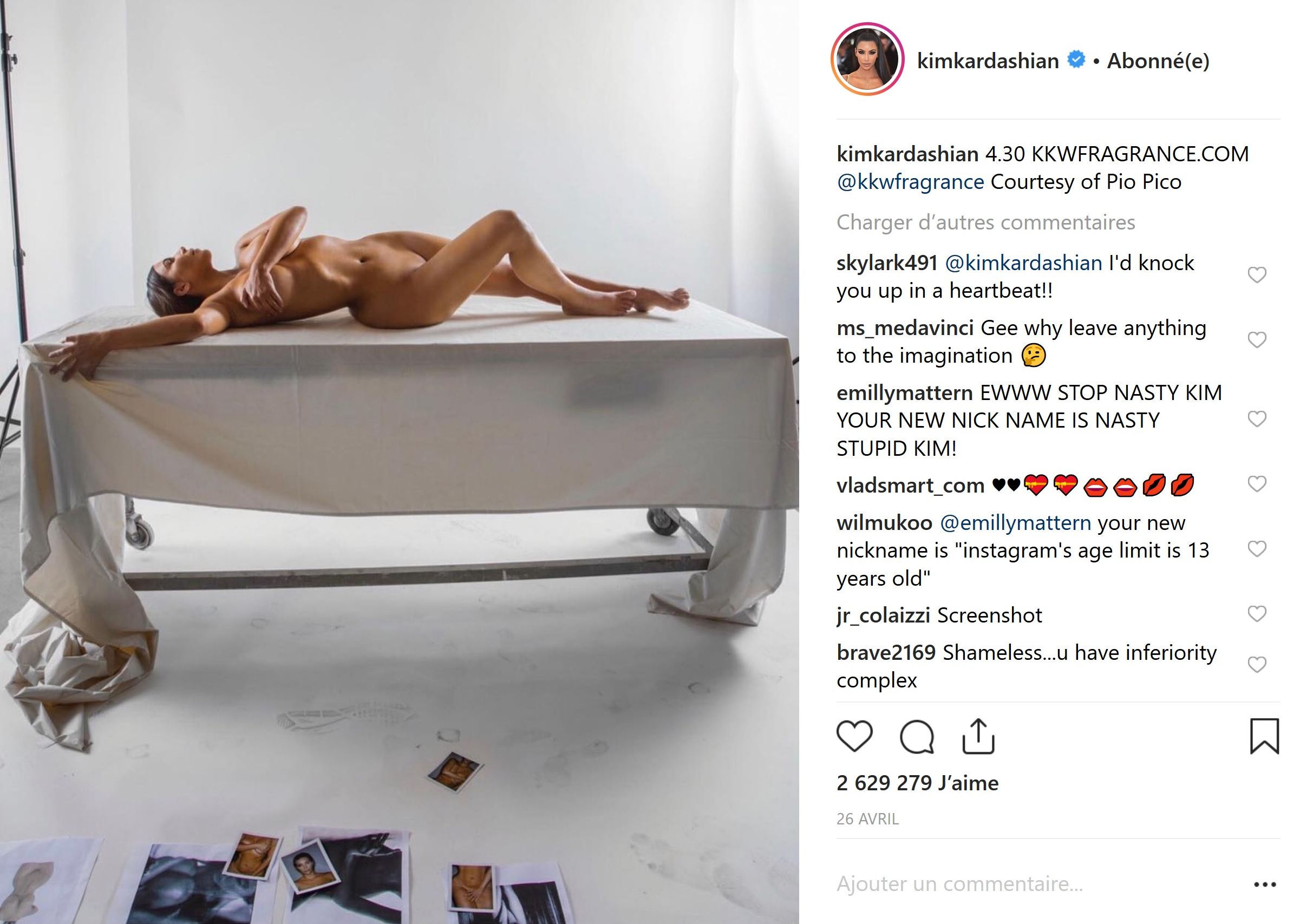 Kim Kardashian : Ses clichés Instagram les plus sexy de 2018