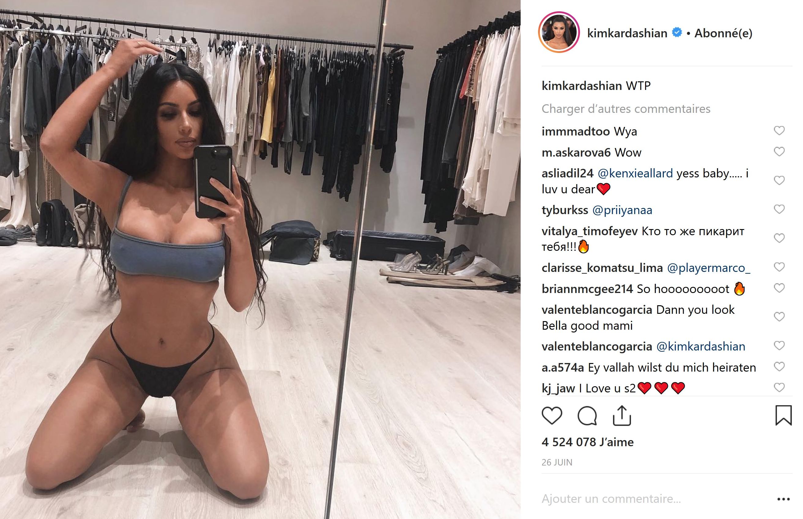 Kim Kardashian : Ses clichés Instagram les plus sexy de 2018