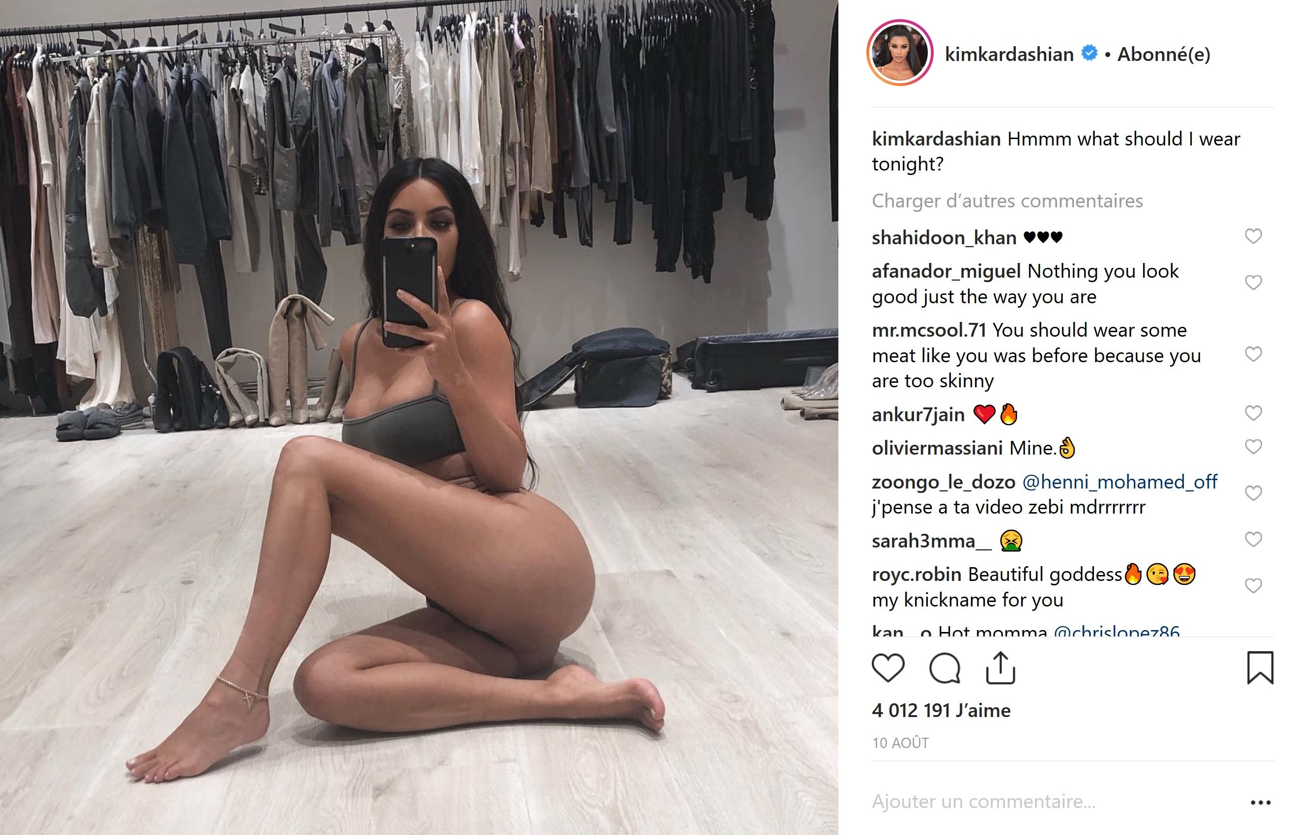 Kim Kardashian : Ses clichés Instagram les plus sexy de 2018