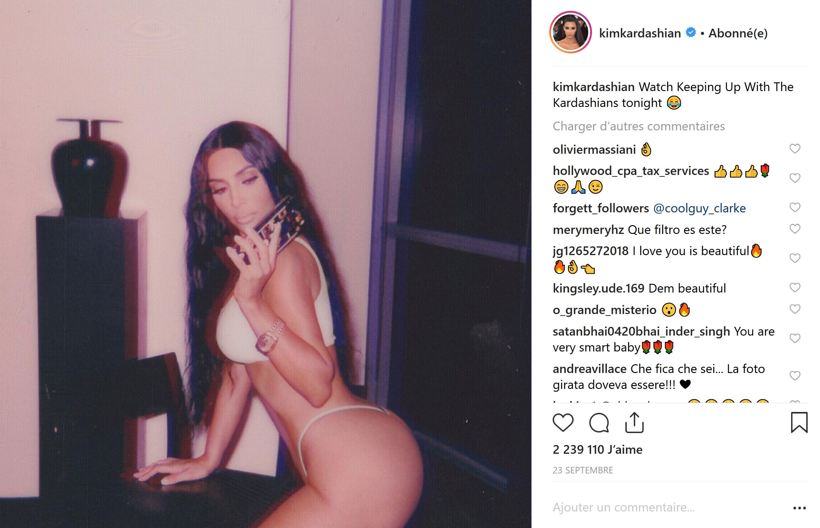 Kim Kardashian : Ses clichés Instagram les plus sexy de 2018