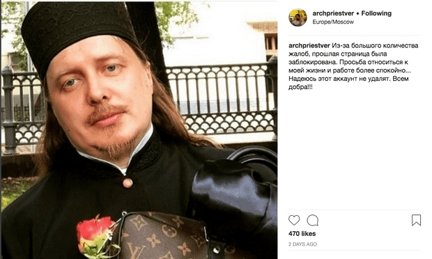Russie : Star d'Instagram, le "prêtre Gucci" a été sanctionné