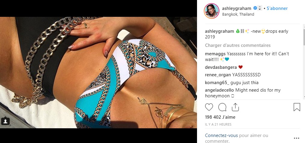 Ashley Graham vous invite à plonger dans son décolleté