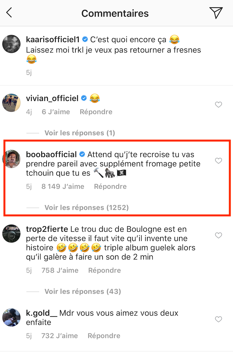 Booba VS Kaaris : les deux rappeurs se clashent violemment sur Instagram