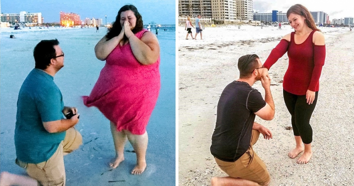 Avant/après : En deux ans, ce couple a perdu 186 kilos ensemble !