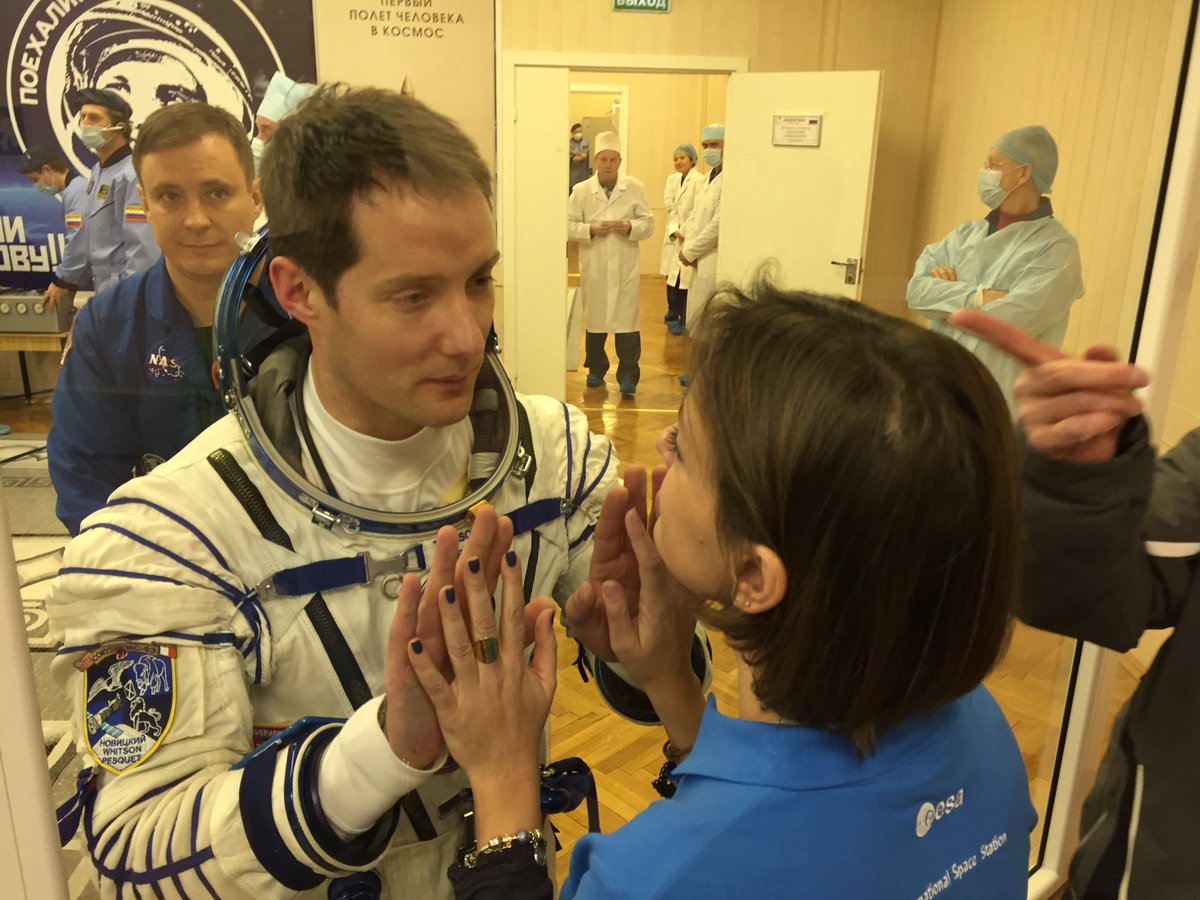  Thomas Pesquet et sa compagne Anne Mottet @Nasa