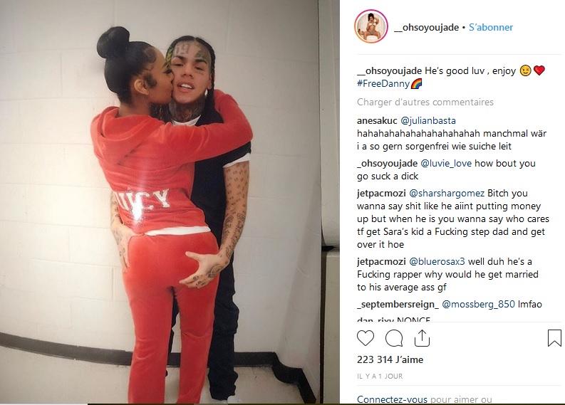 6ix9ine : sa petite amie lui rend visite en prison, il lui exprime sa gratitude à sa façon