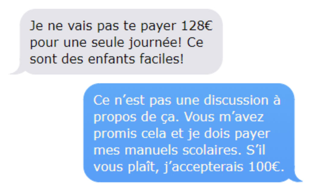 Elle refuse de payer sa baby-sitter, son prétexte est hallucinant