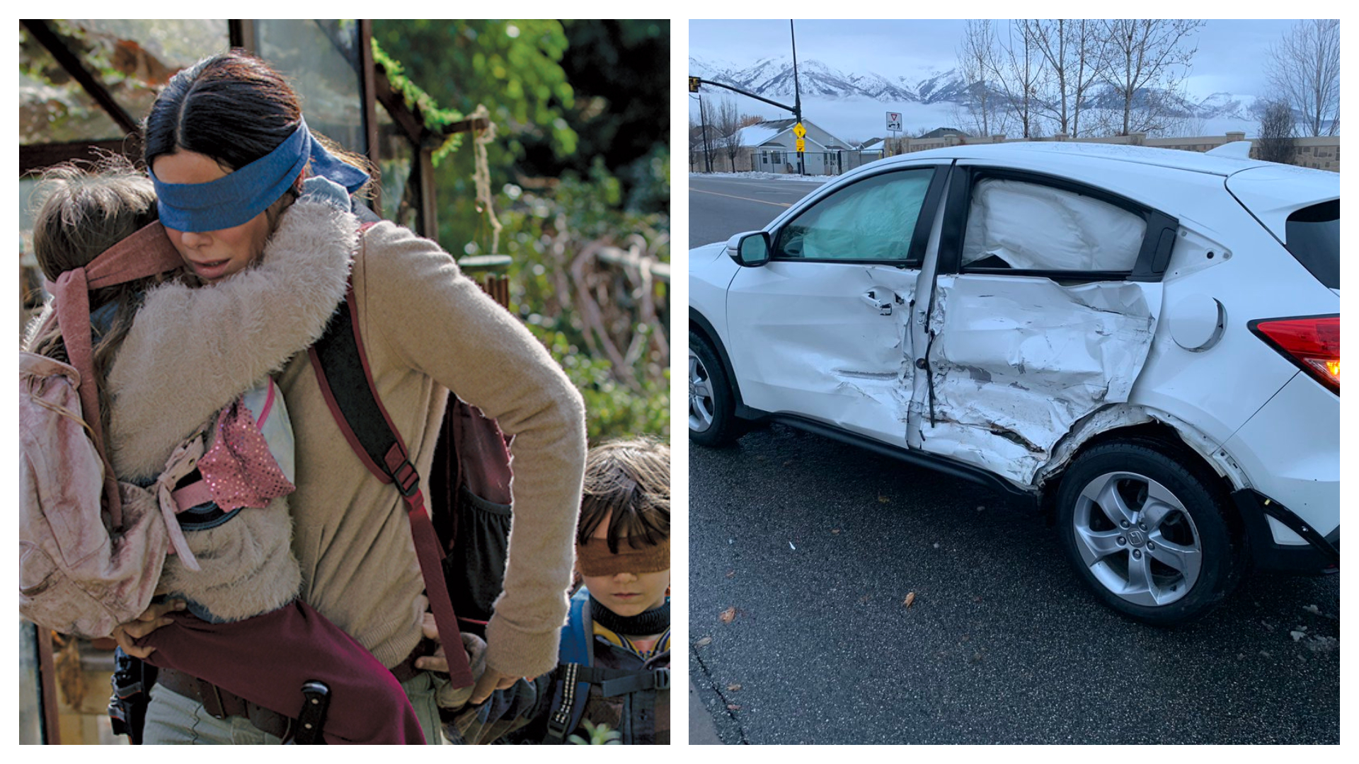 Le Bird Box Challenge provoque un accident de voiture aux Etats-Unis