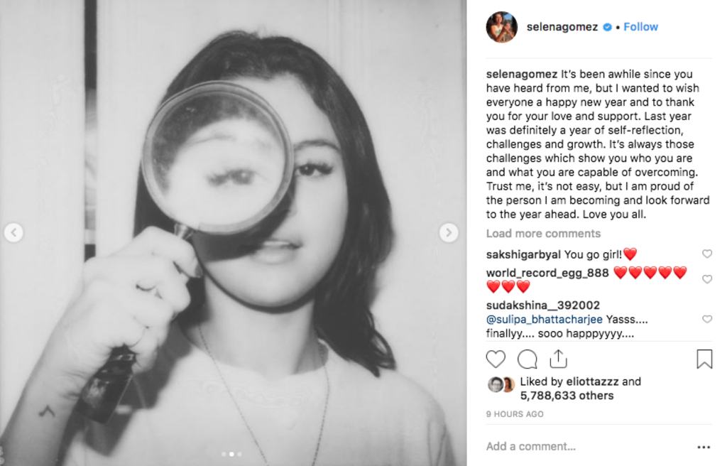 Selena Gomez : Après plusieurs mois d’absence, elle revient enfin sur Instagram !