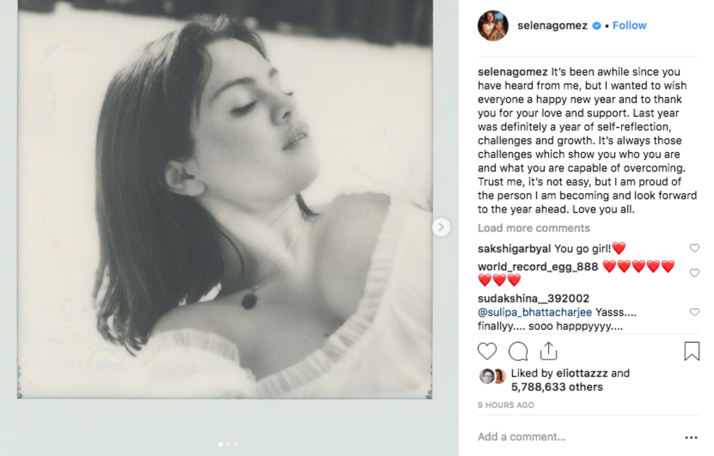 Selena Gomez : Après plusieurs mois d’absence, elle revient enfin sur Instagram !