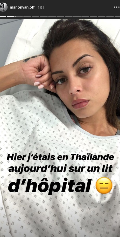 Manon Van de retour de Thaïlande : elle est hospitalisée d'urgence