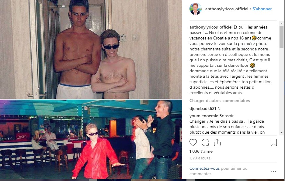 Nikola Lozina remis à sa place par un candidat de télé-réalité qui dévoile une photo dossier