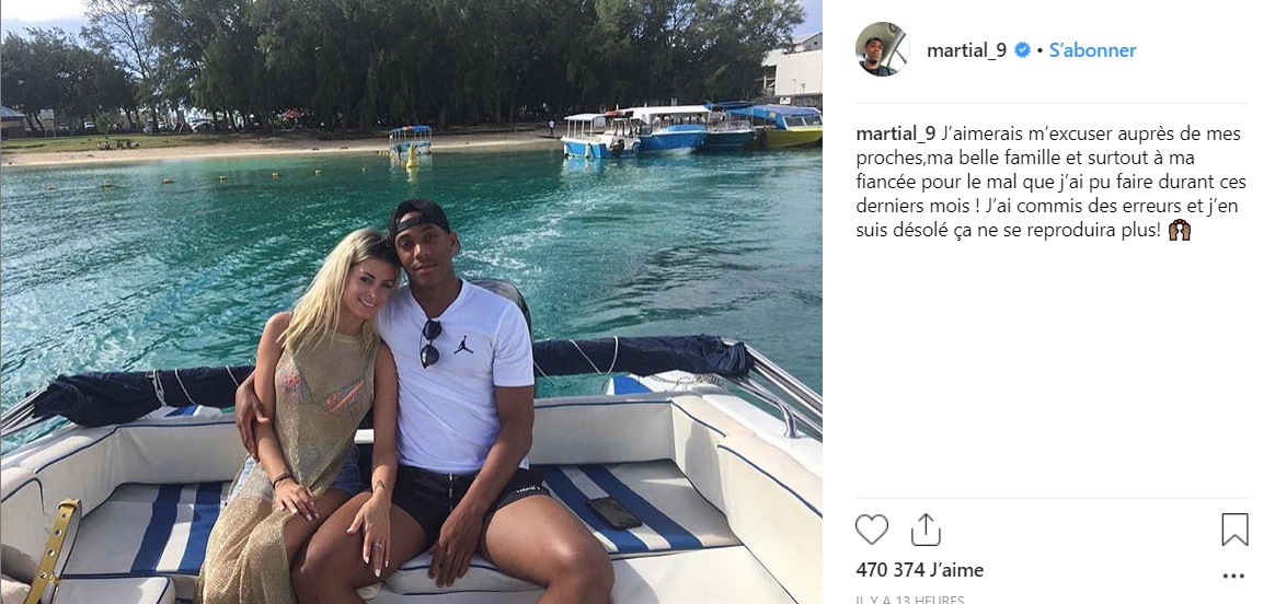 Mélanie Da Cruz : Anthony Martial sort du silence après la diffusion d'une vidéo compromettante