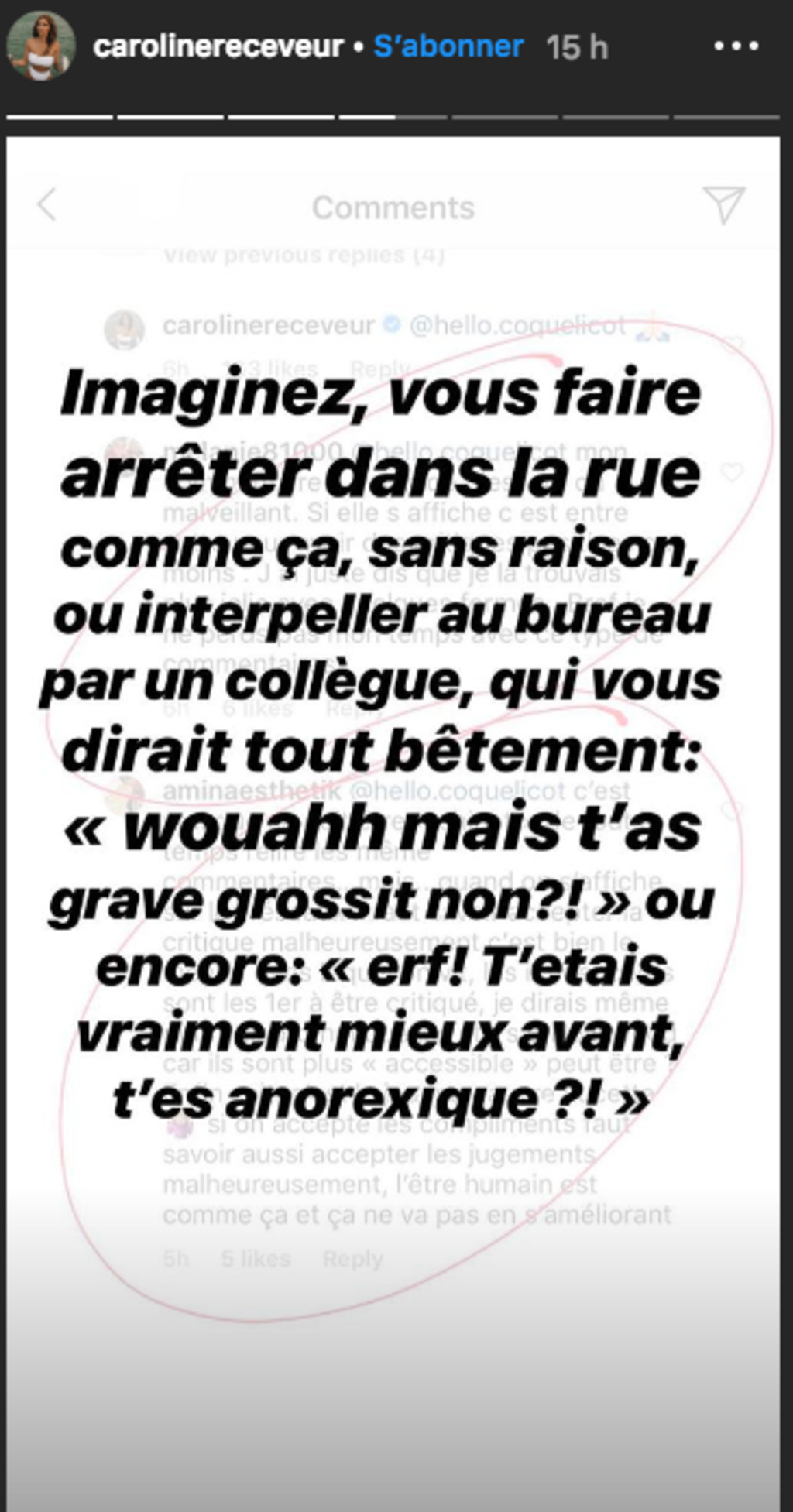 Caroline Receveur traitée d'anorexique : Elle réagit aux violentes critiques