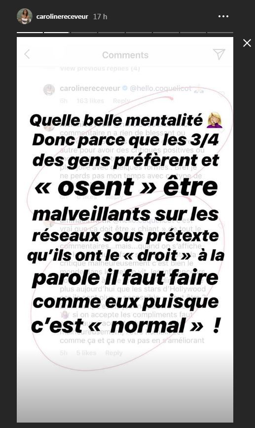 Caroline Receveur traitée d'anorexique : Elle réagit aux violentes critiques