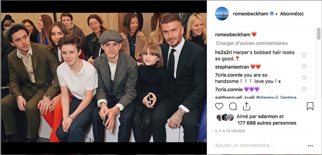 Quand David Beckham s’amuse de la ressemblance de la coiffure de sa fille avec celle d’Anna Wintour