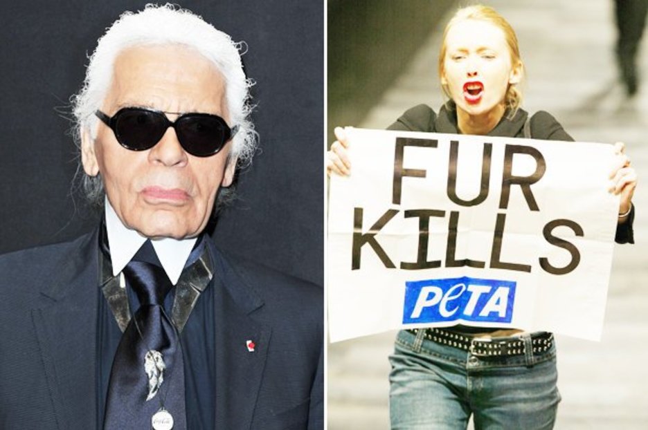 Le singulier hommage de la PETA à Karl Lagerfeld