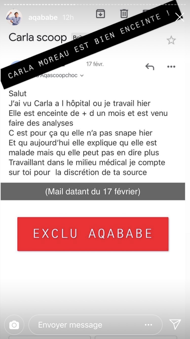 Carla Moreau enceinte de Kévin Guedj ? Aqababe fait des révélations