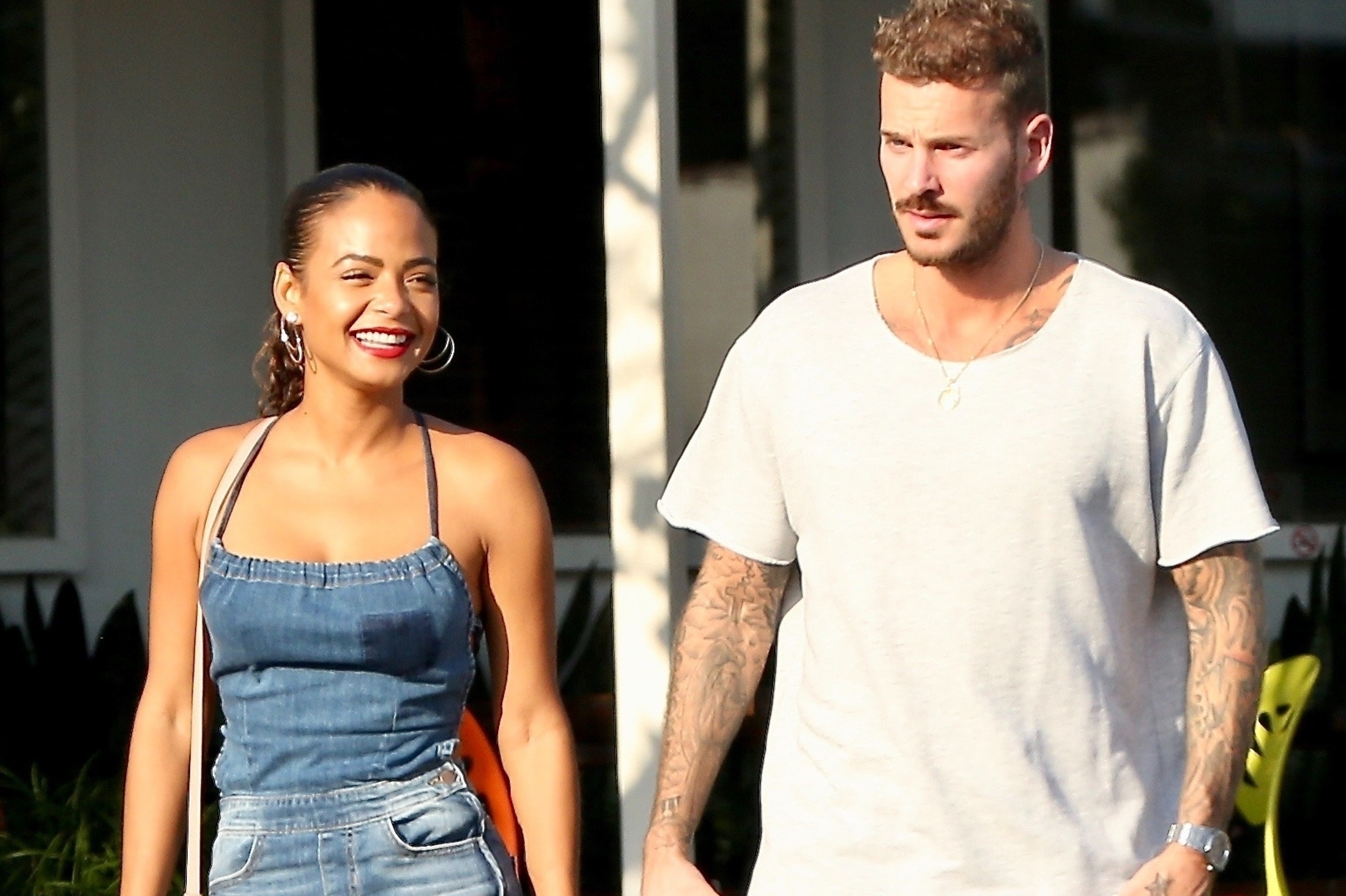 Matt Pokora : Le look tout en dentelle de sa chérie Christina Milian cartonne