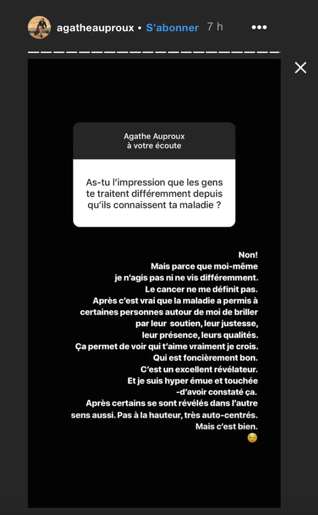 Agathe Auproux : ses confidences sur sa vie avec le cancer