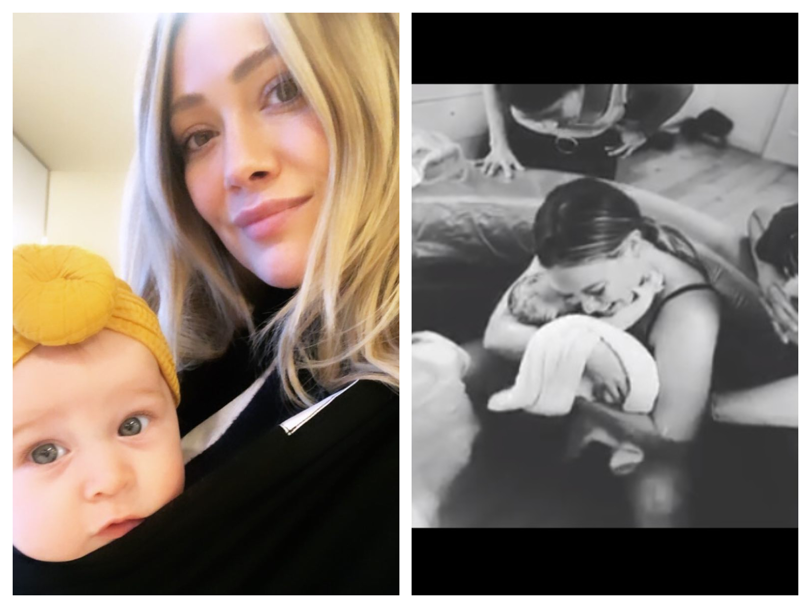 Hilary Duff partage un moment très intime de son accouchement