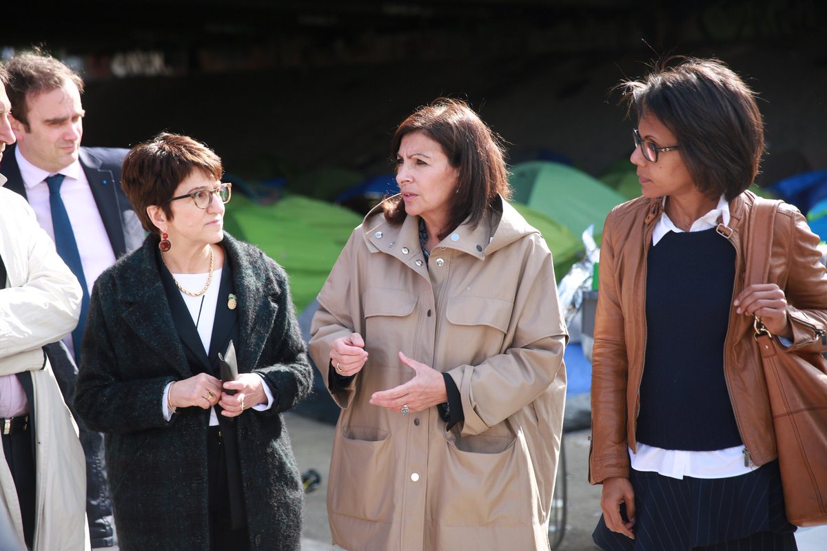  Anne Hidalgo et Audrey Pulvar @AFP