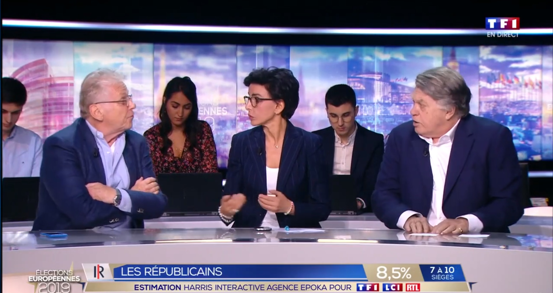 Européennes 2019 : Daniel Cohn-Bendit et Gilbert Collard s’insultent violemment sur TF1 !