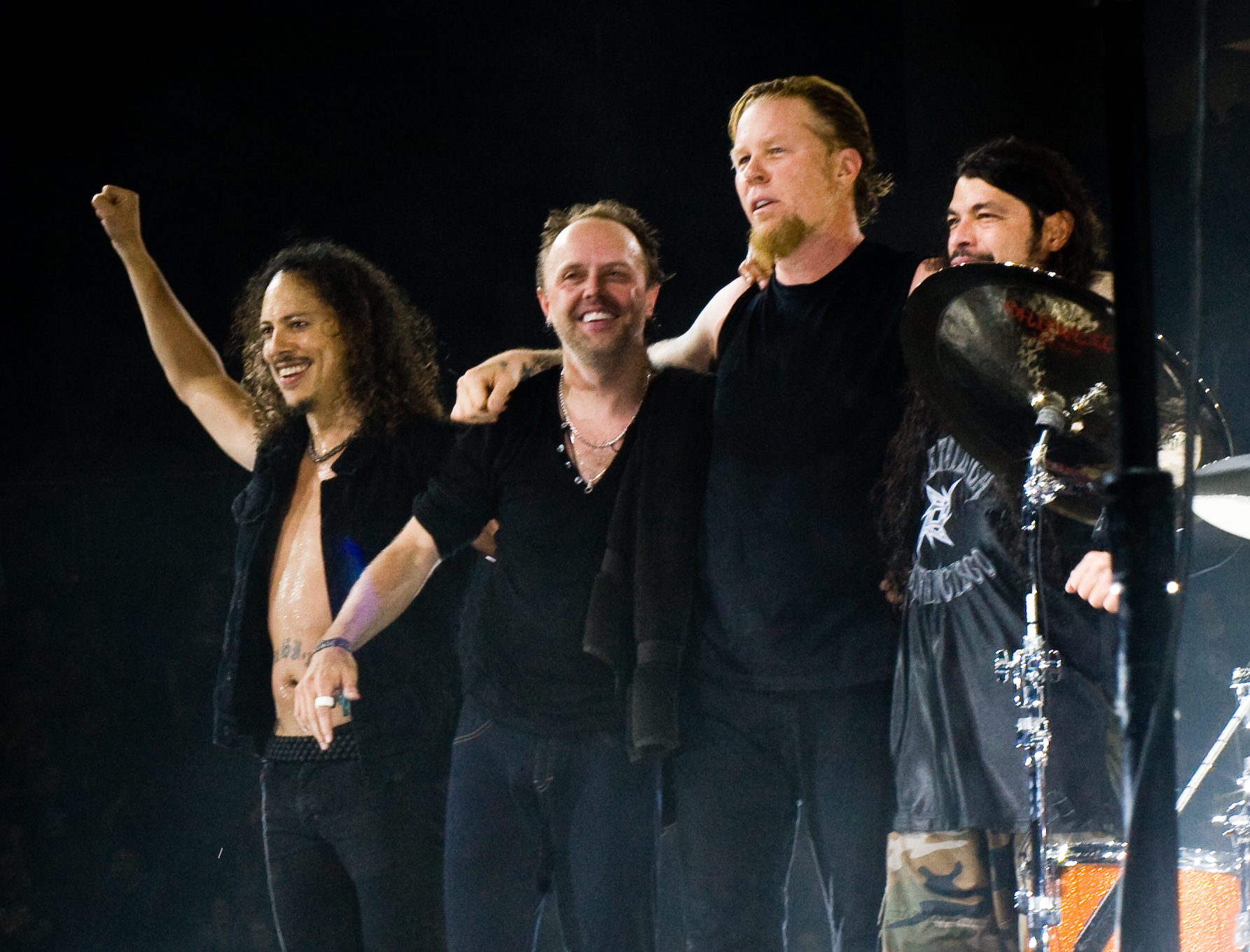 Metallica chante du Johnny Hallyday au stade de France