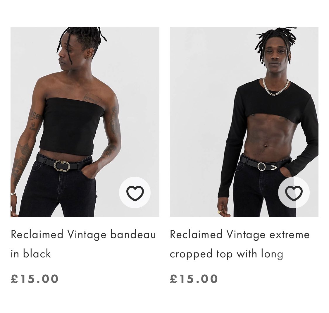 ASOS : Ces crop tops pour hommes pourraient bien vous surprendre...